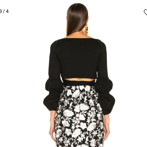 ALEXIS**XS,S,M,L**NIKSA TOP**Black Wrap Top**$195 - Picture 4 of 8